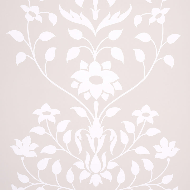 Schumacher JAIPUR MUGHAL FLOWER NEUTRAL  | Atlanta Fabrics