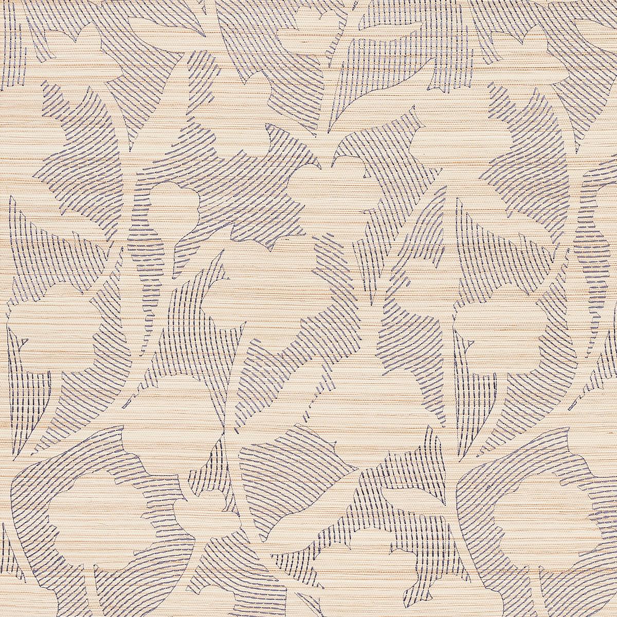 KANTHA EMBROIDERED FLOWER SISAL CARBON