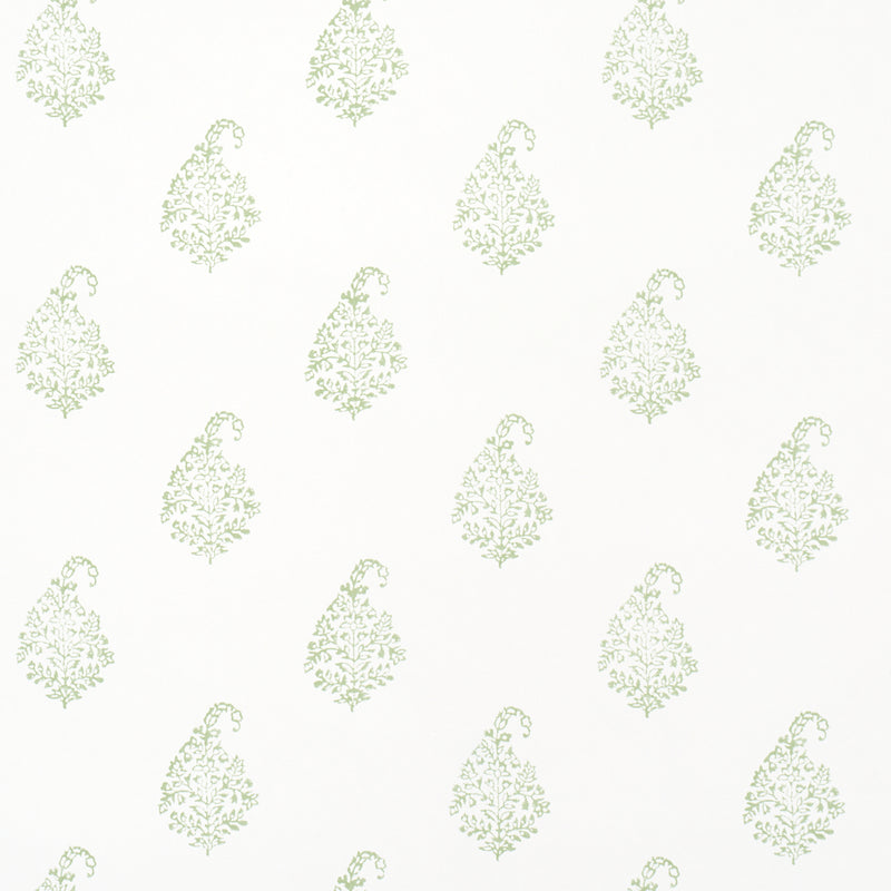 Schumacher KERALA PAISLEY II LEAF  | Atlanta Fabrics