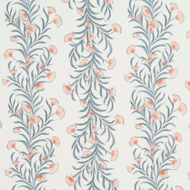 Schumacher TASMANIAN MIMOSA PINK & GREY  | Atlanta Fabrics