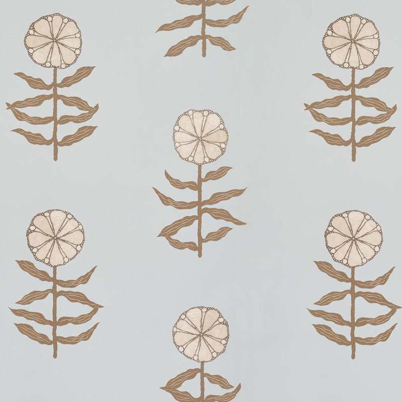Schumacher PRETTY PETALS SKY  | Atlanta Fabrics