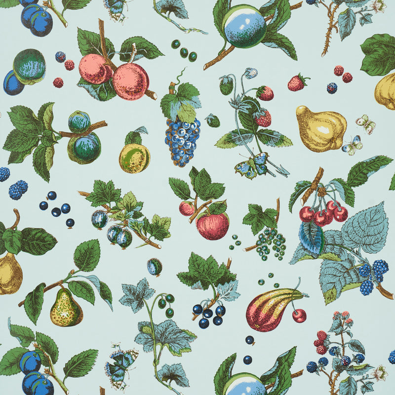 Schumacher BERRY GROVE SKY Wallcovering | Atlanta Fabrics