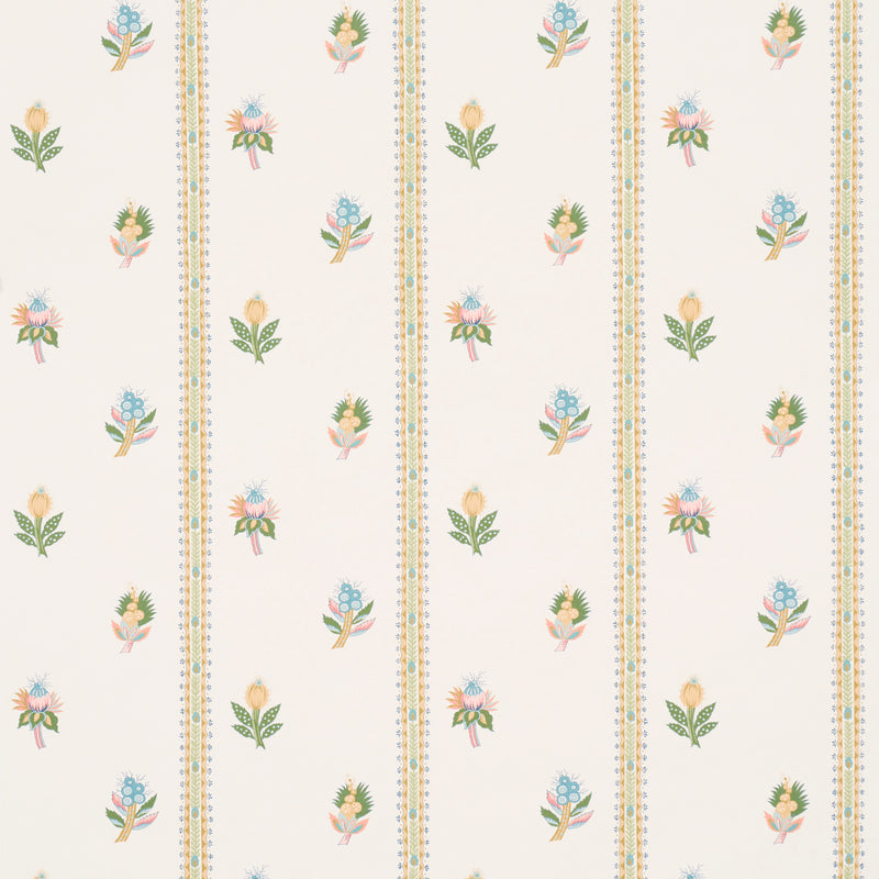 Schumacher LES FLEURS EXOTIQUES CITRON  | Atlanta Fabrics