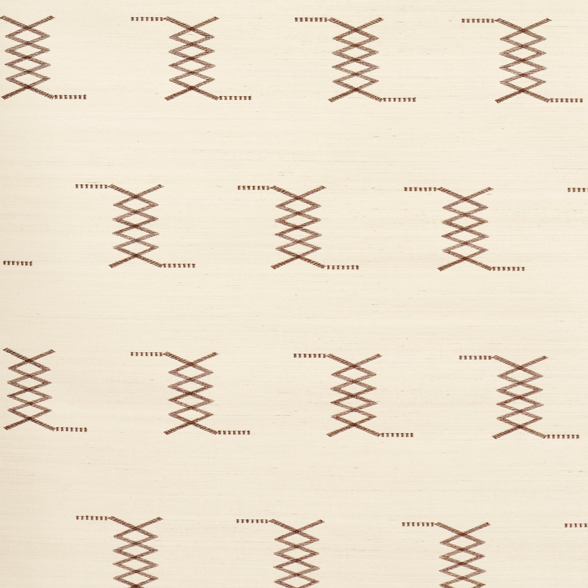Kin Sisal Embroidery Hazel On Ivory