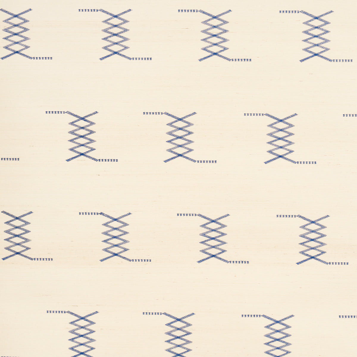 Kin Sisal Embroidery Ink On Ivory
