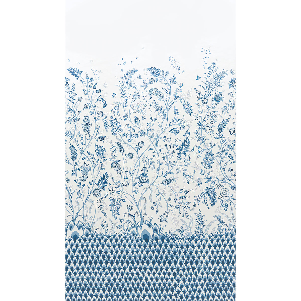 CHINOISERIE GRANDE PANEL SET INDIGO