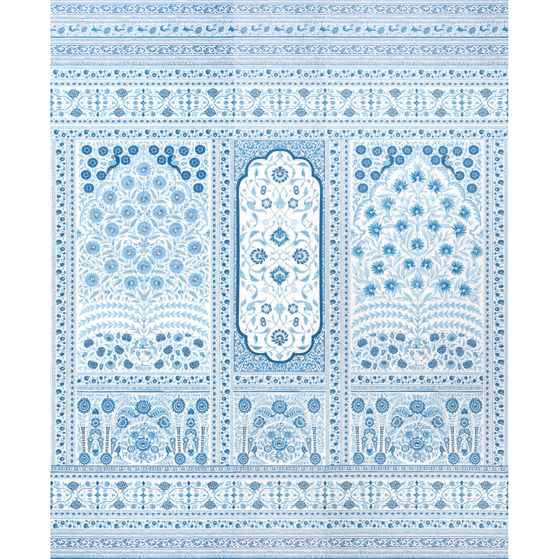 Schumacher MONTECITO PANEL SET INDIGO  | Atlanta Fabrics