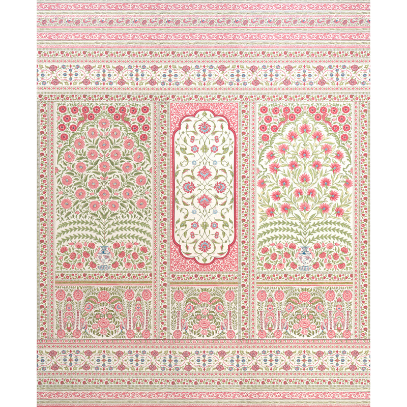 Schumacher MONTECITO PANEL SET RED  | Atlanta Fabrics