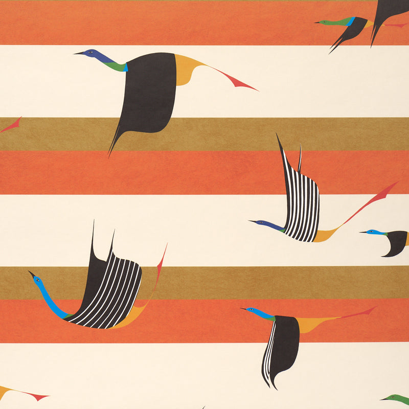 Schumacher FLYING WEST ORANGE  | Atlanta Fabrics