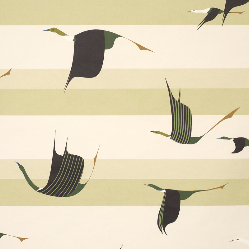 Schumacher FLYING WEST GREEN  | Atlanta Fabrics