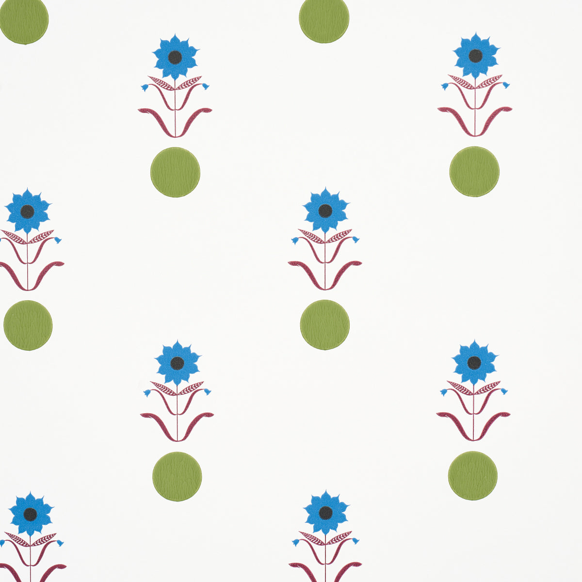 FORGET ME DOTS BLUE & PLUM