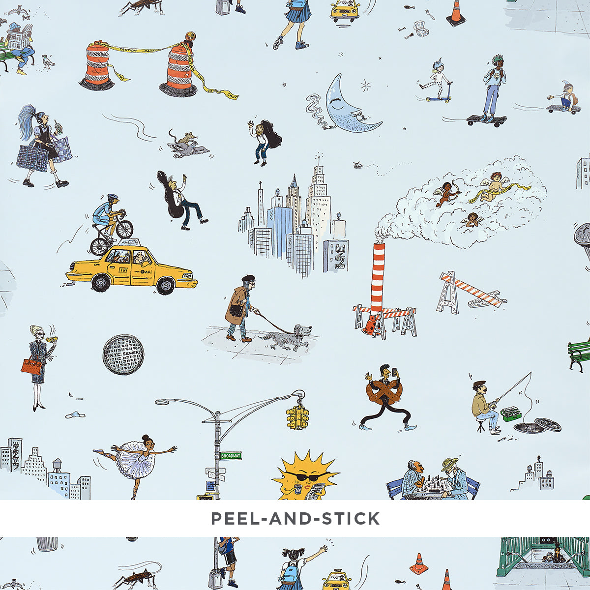 Joana Avillez's Street Scenes Multicolor On Sky Blue