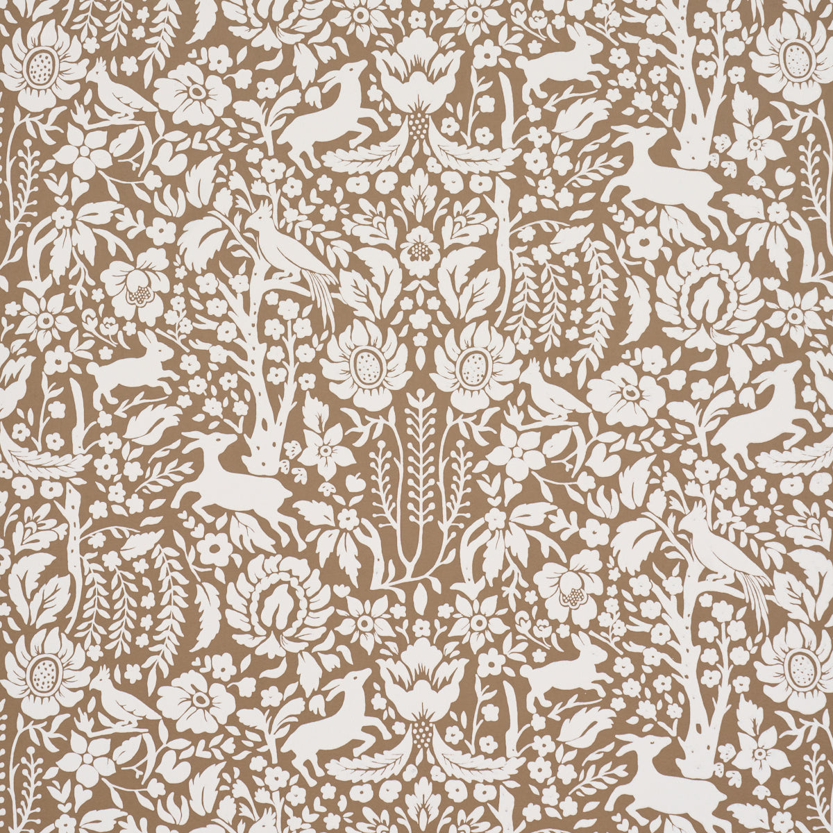 Schumacher DEERFIELD MOCHA FABRIC | Atlanta Fabrics