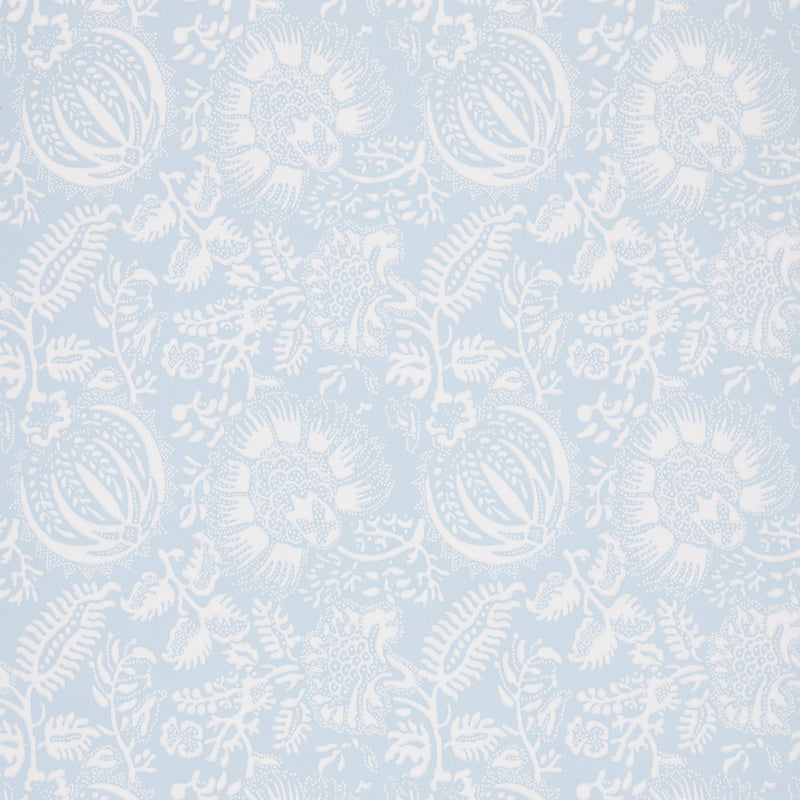 Schumacher Pomegranate Print Sky  | Atlanta Fabrics