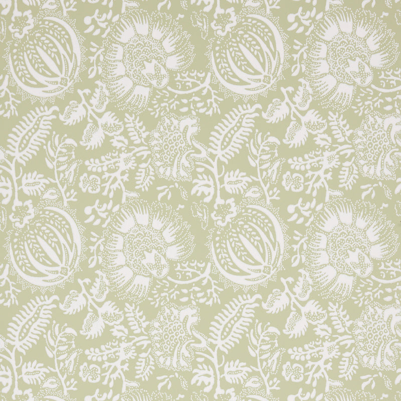 Schumacher Pomegranate Print Moss  | Atlanta Fabrics