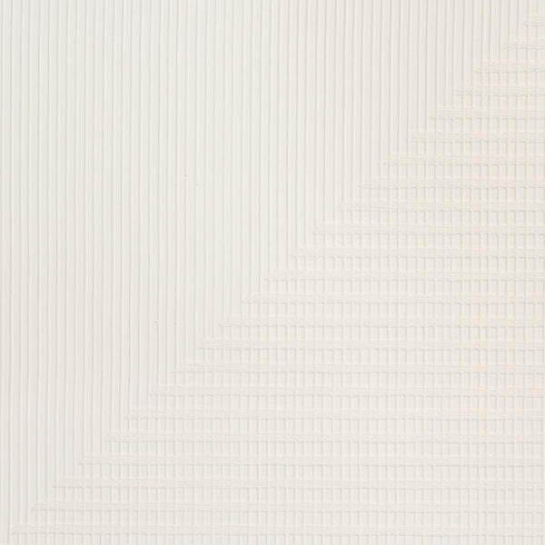 SCHUMACHER HAND COMBED TRIANGLES WHITE WALLCOVERING | Atlanta Fabrics