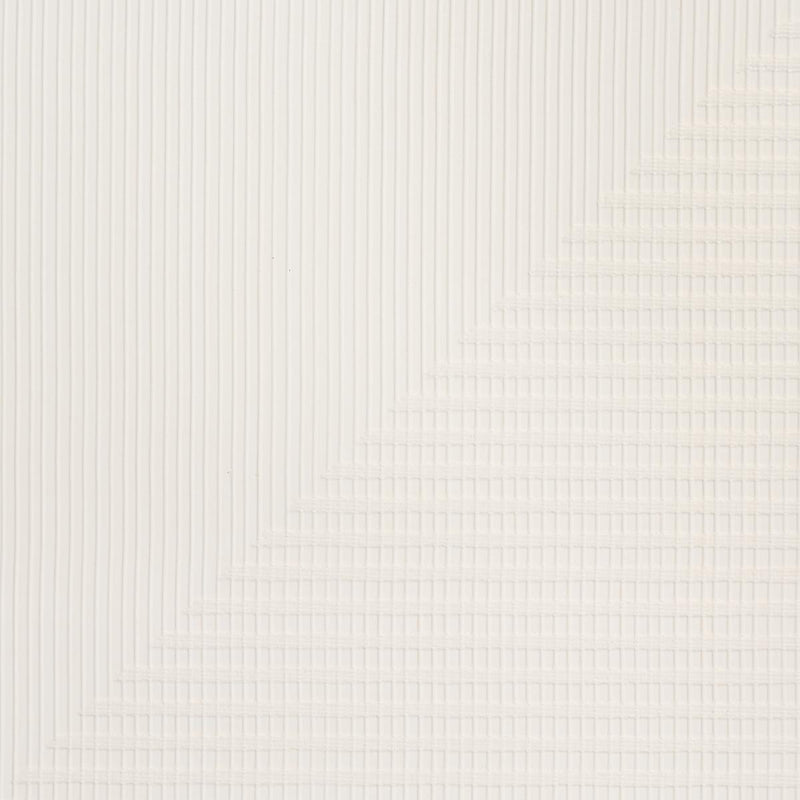 SCHUMACHER HAND COMBED TRIANGLES WHITE WALLCOVERING | Atlanta Fabrics