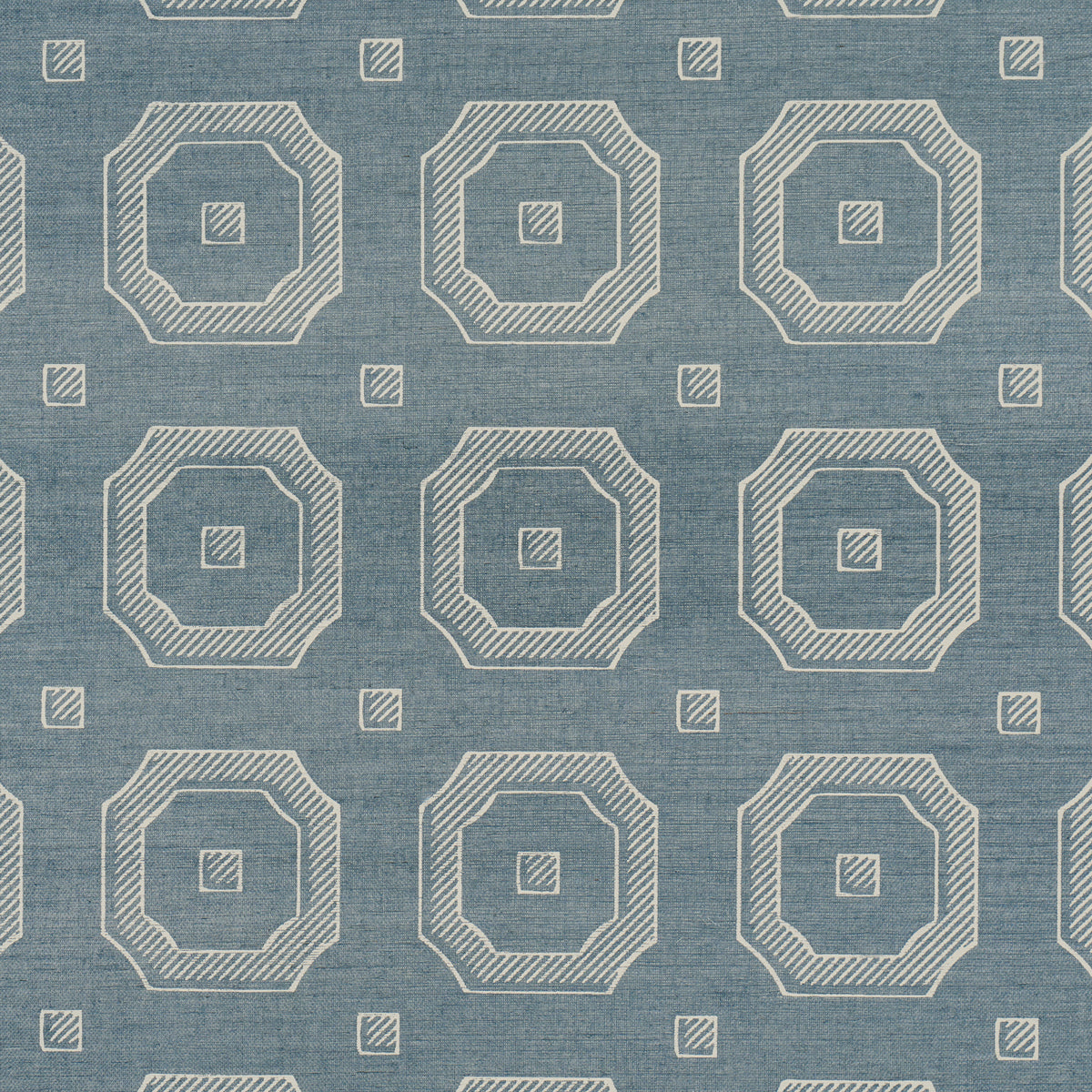 BEVELED FRAME SISAL DENIM
