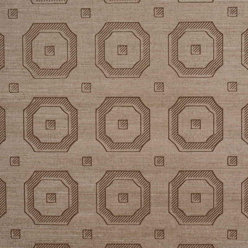 Schumacher BEVELED FRAME SISAL SEPIA  | Atlanta Fabrics