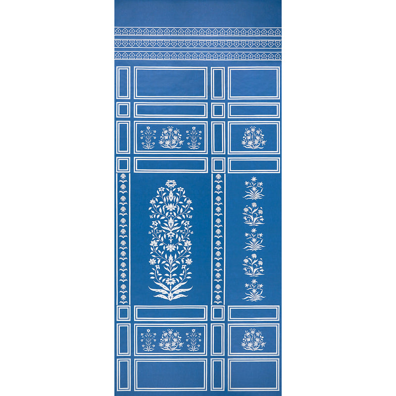 Schumacher Palladio Mughal Two Panel Set Blue  | Atlanta Fabrics