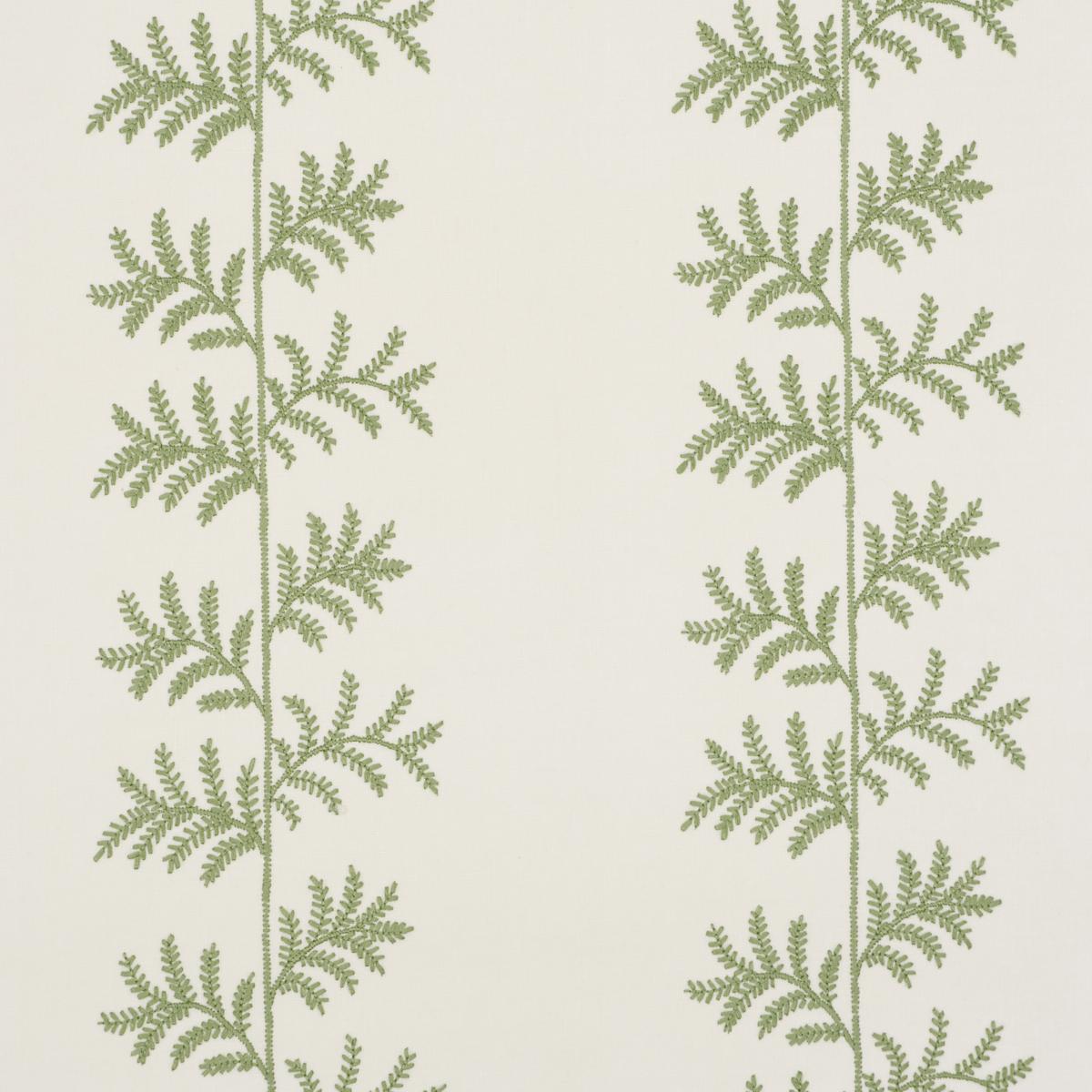 SCHUMACHER ELOISE EMBROIDERY WALLCOVERING SAGE WALLCOVERING | Atlanta Fabrics