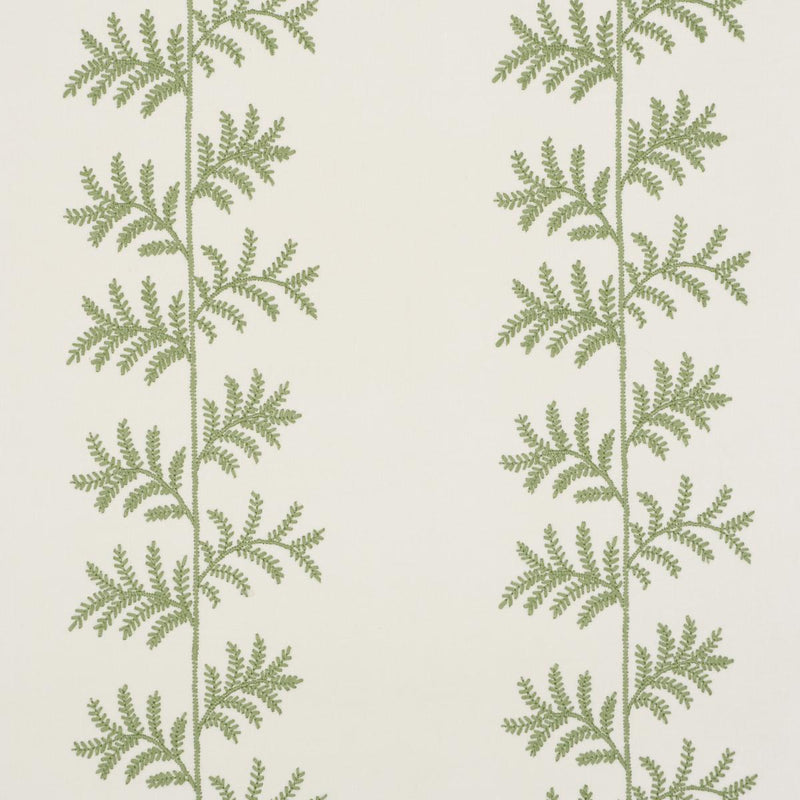 SCHUMACHER ELOISE EMBROIDERY WALLCOVERING SAGE WALLCOVERING | Atlanta Fabrics