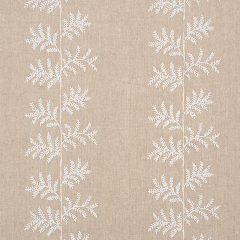 SCHUMACHER ELOISE EMBROIDERY WALLCOVERING NATURAL WALLCOVERING | Atlanta Fabrics