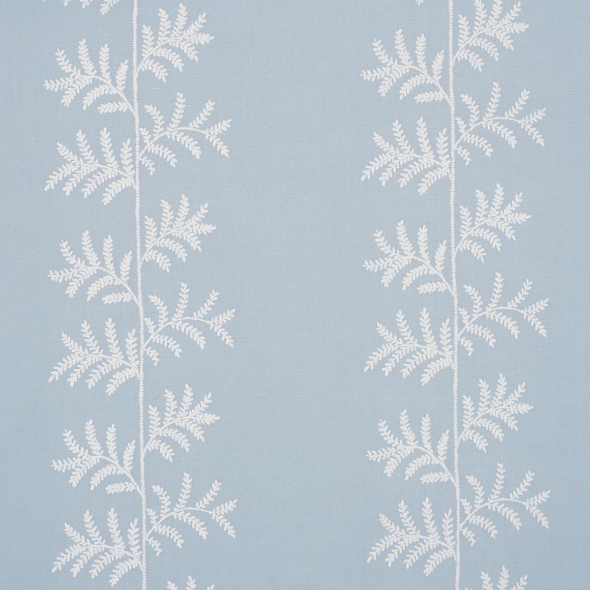 SCHUMACHER ELOISE EMBROIDERY WALLCOVERING SKY WALLCOVERING | Atlanta Fabrics