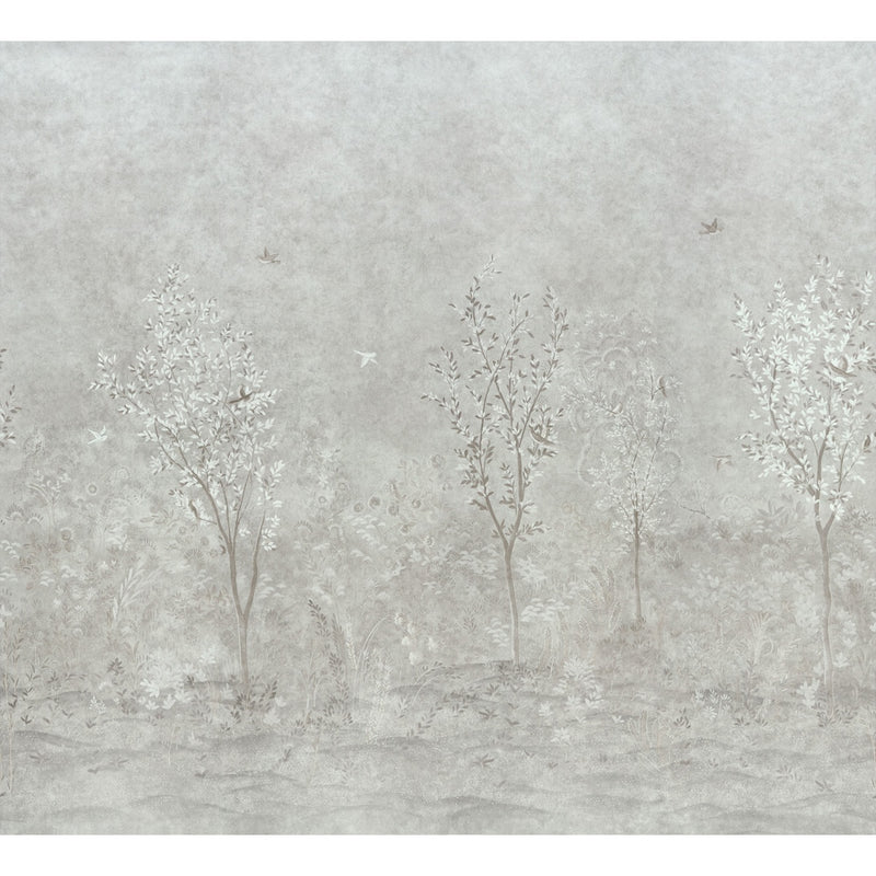 Schumacher Sublime 4 Panel Set Grisaille  | Atlanta Fabrics