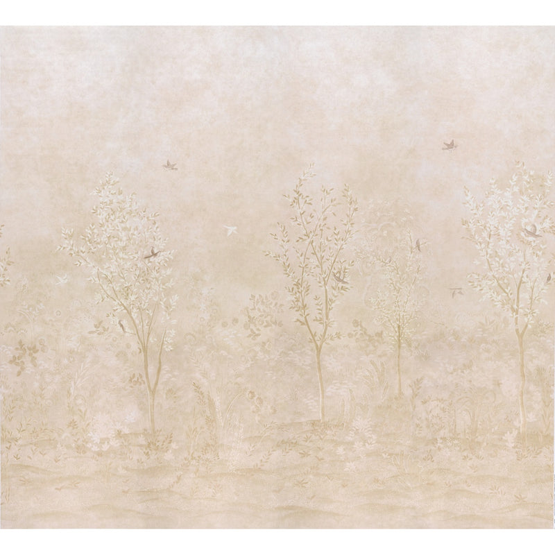 Schumacher Sublime 4 Panel Set Parchment  | Atlanta Fabrics