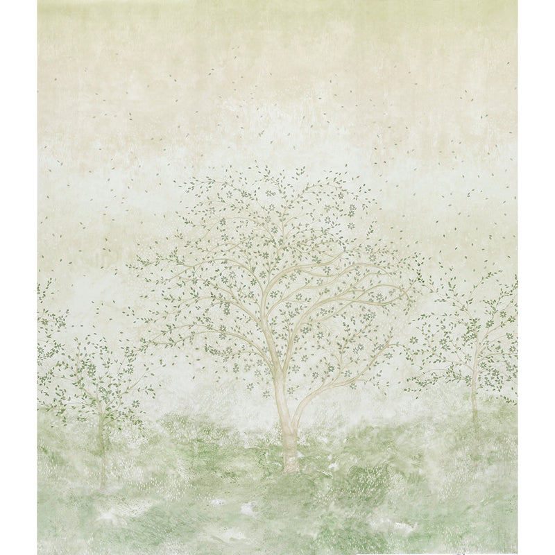 Schumacher Psalm 3 Panel Set Alabaster  | Atlanta Fabrics