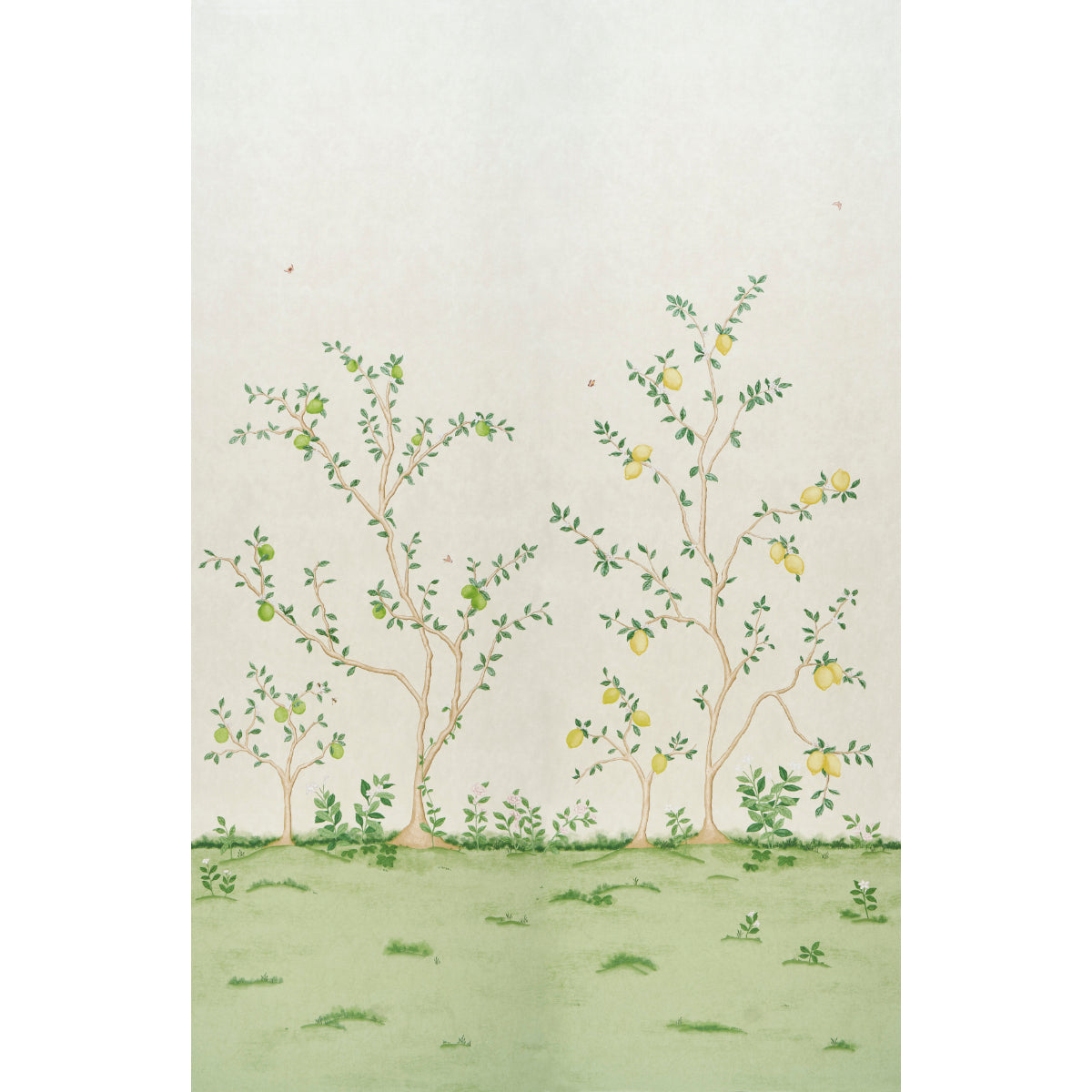 Citrus Blossom 2 Panel Set Cream