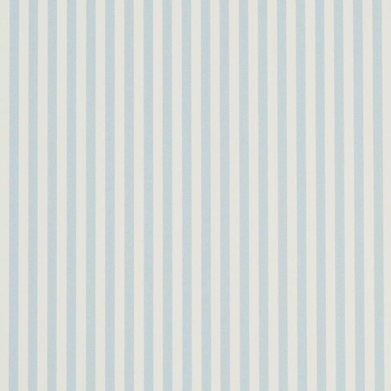 Schumacher Emma Stripe Narrow Sky  | Atlanta Fabrics