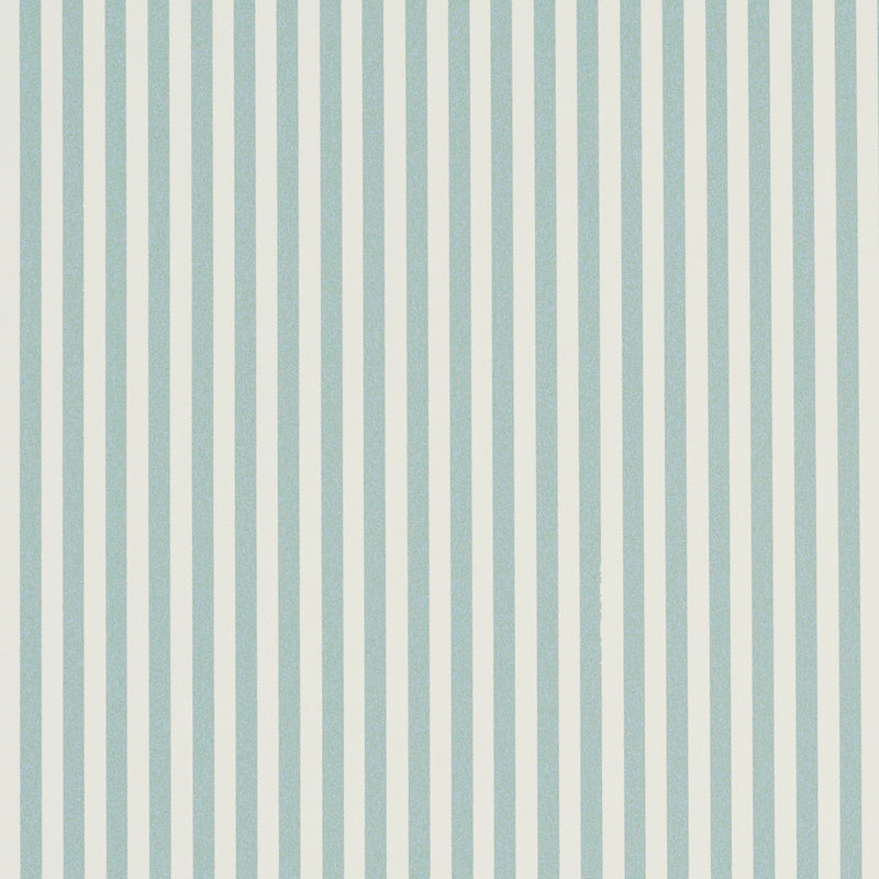 Schumacher Emma Stripe Narrow Aqua  | Atlanta Fabrics