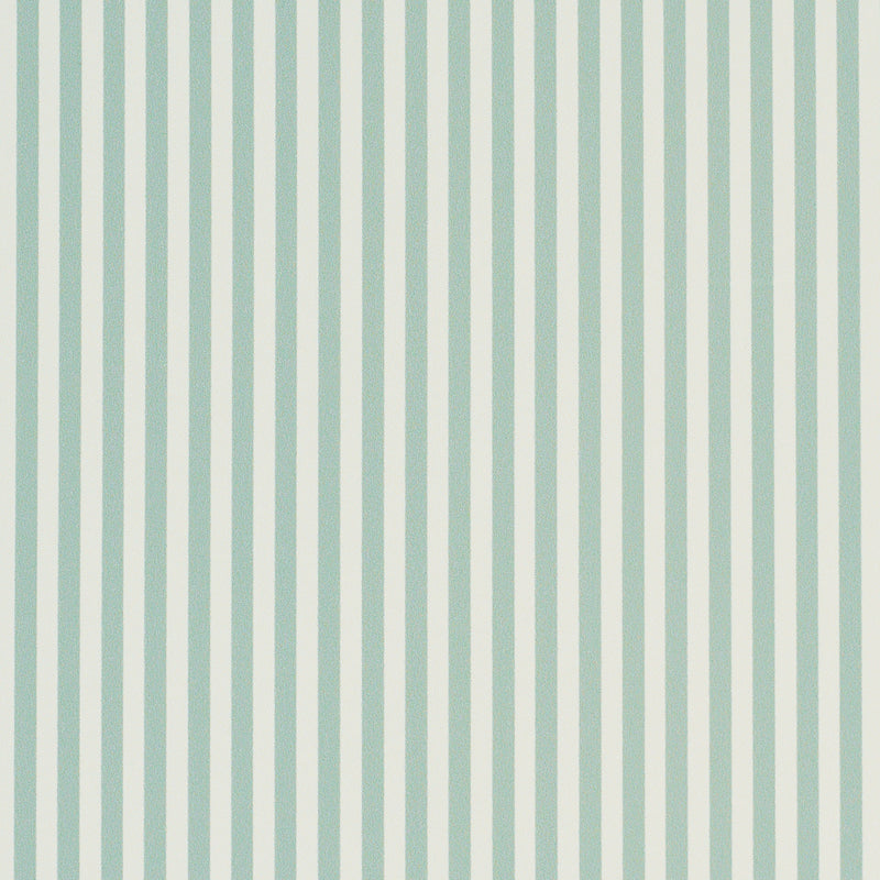 Schumacher Emma Stripe Narrow Teal  | Atlanta Fabrics