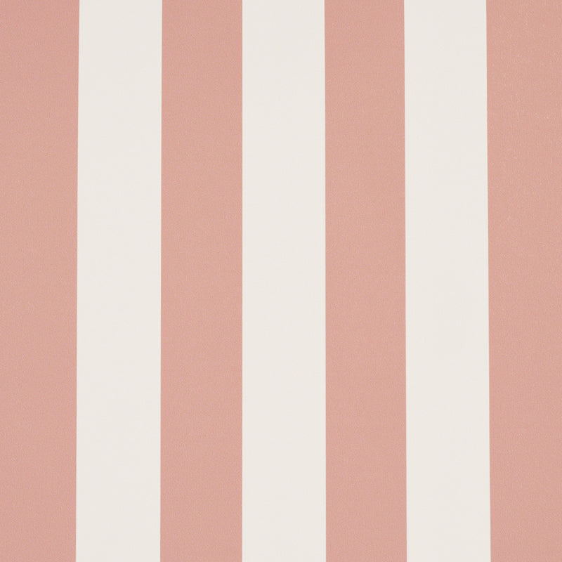 Schumacher Emma Stripe Coral  | Atlanta Fabrics