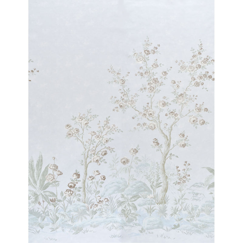 Schumacher CHARLOTTE'S GARDEN 2 PANEL SET PERIWINKLE  | Atlanta Fabrics