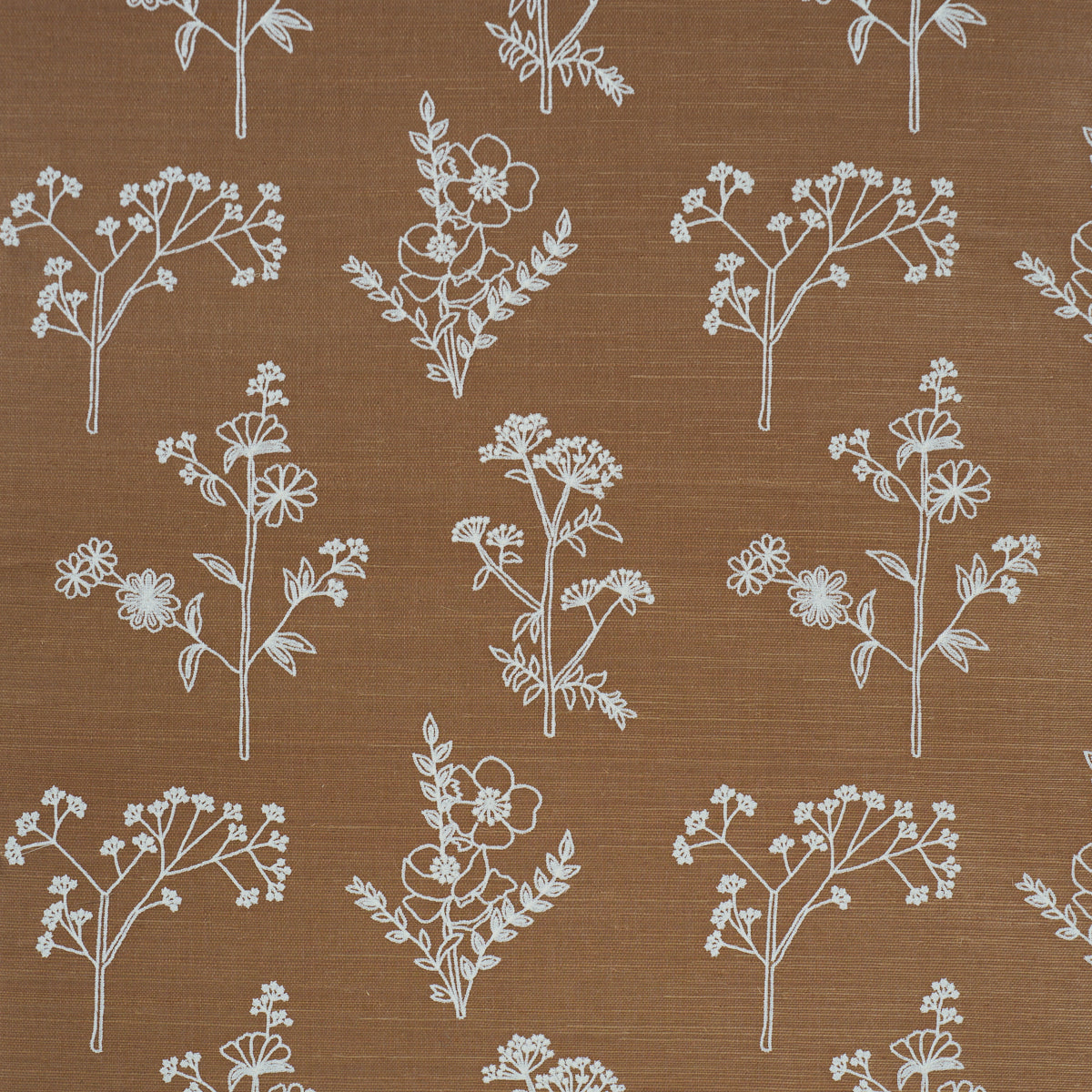 Lisbeth Embroidered Sisal Brown
