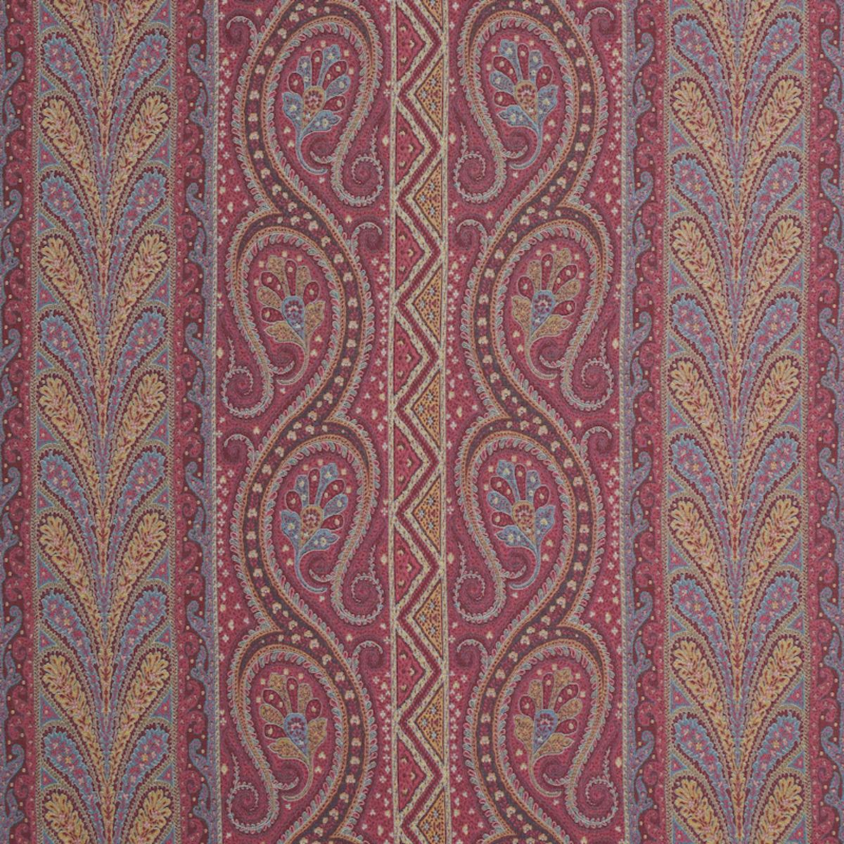 SCHUMACHER CHATELAINE PAISLEY MAGENTA FABRIC | Atlanta Fabrics