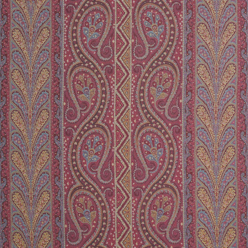 SCHUMACHER CHATELAINE PAISLEY MAGENTA FABRIC | Atlanta Fabrics