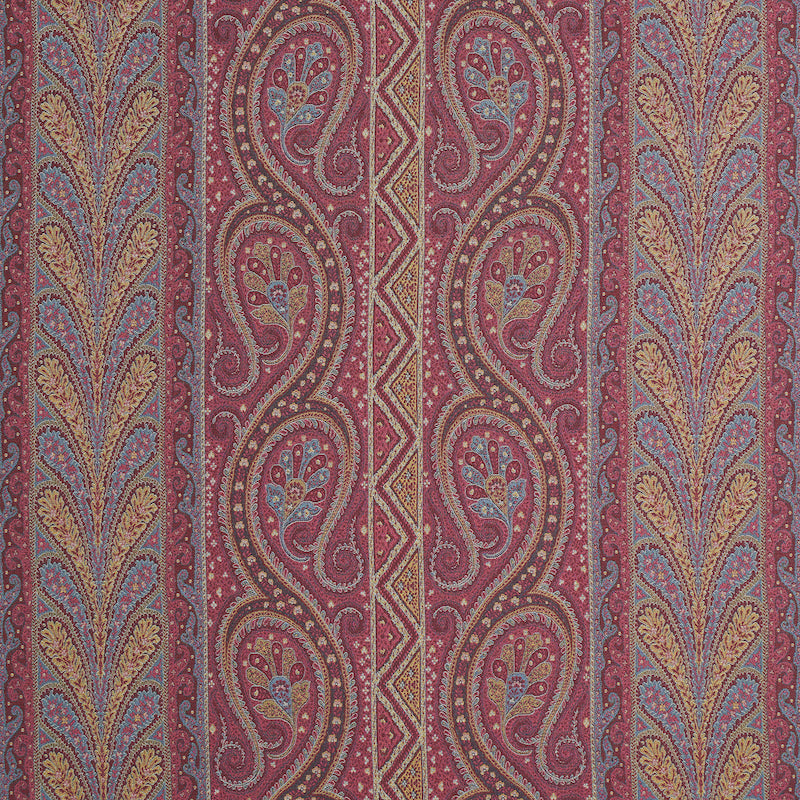 Schumacher CHATELAINE PAISLEY MAGENTA Fabric | Atlanta Fabrics