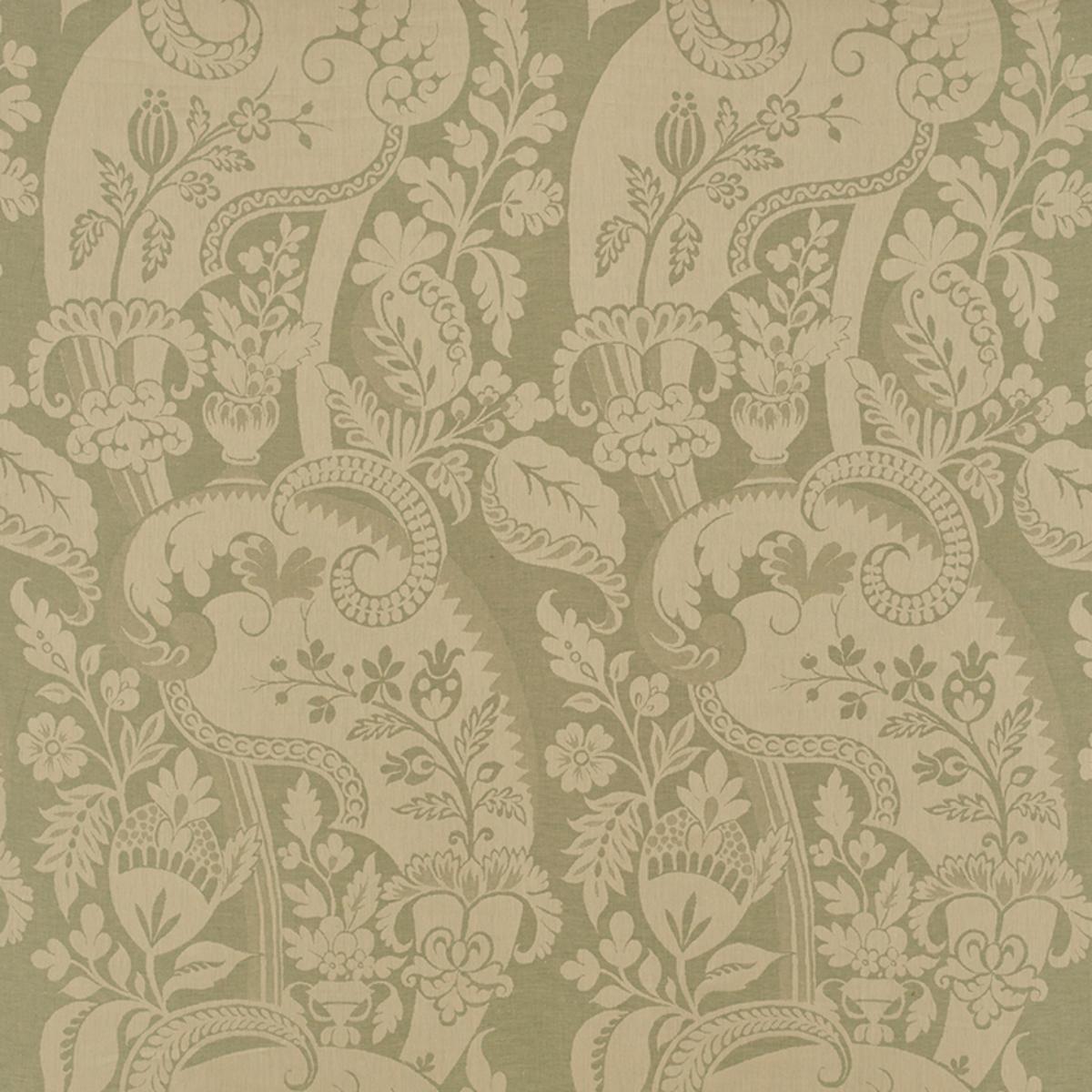 Schumacher TELA DAMASCO AQUA Fabric | Atlanta Fabrics