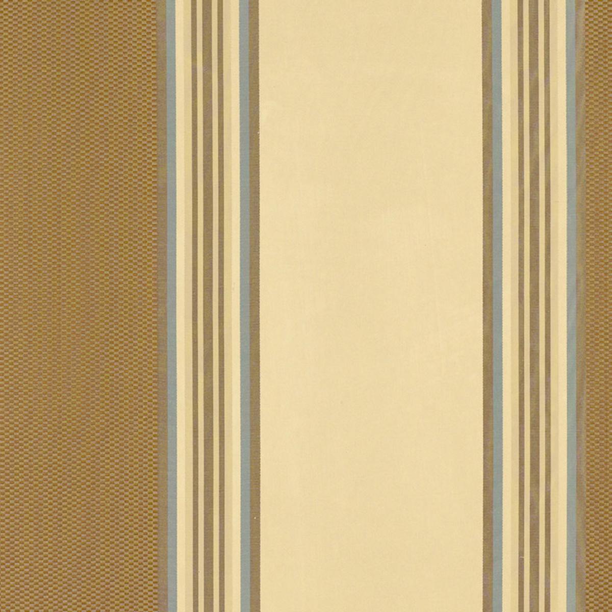 SCHUMACHER AVA SILK STRIPE MOCHA FABRIC | Atlanta Fabrics