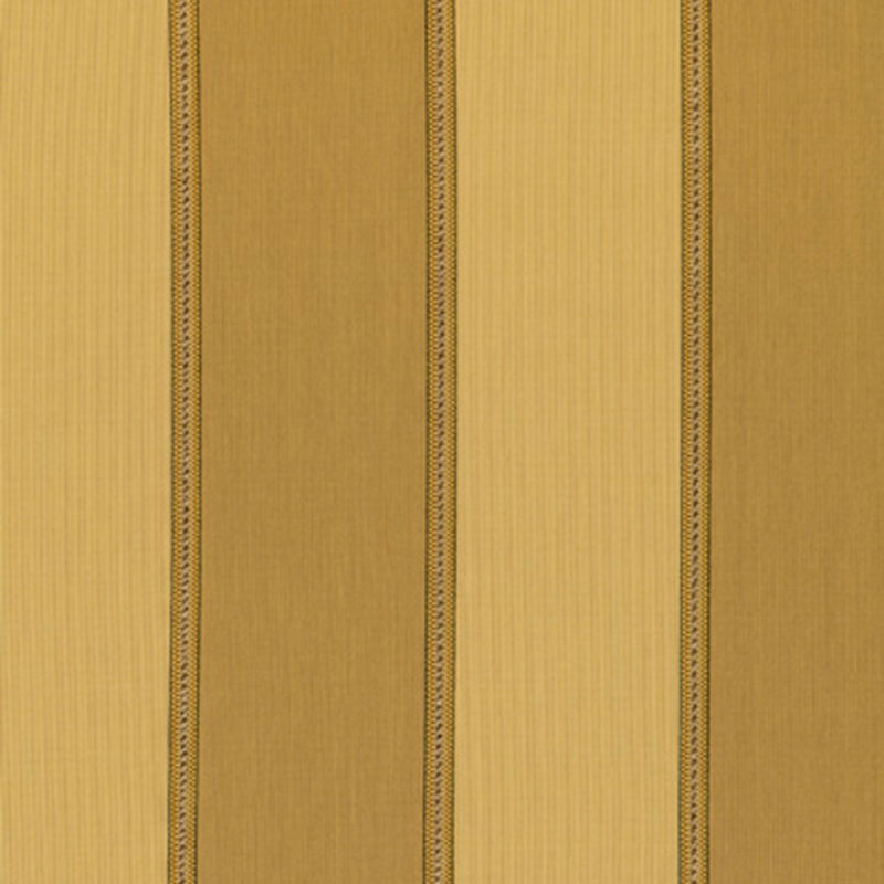Schumacher FITZROY STRIPE KHAKI/SISAL FABRIC | Atlanta Fabrics
