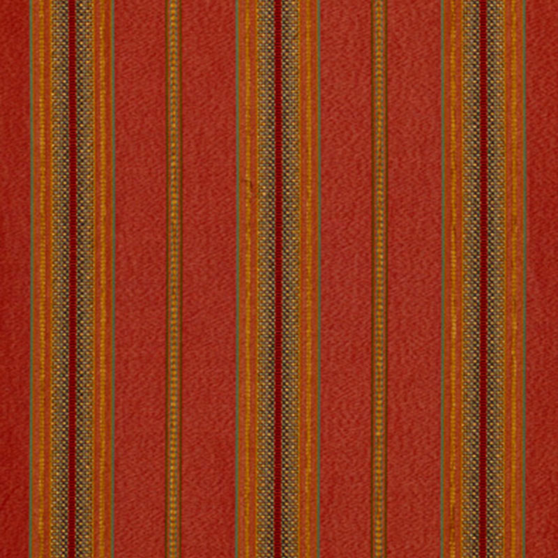 Schumacher SINCLAIR CHENILLE STRIPE ROUGE  | Atlanta Fabrics