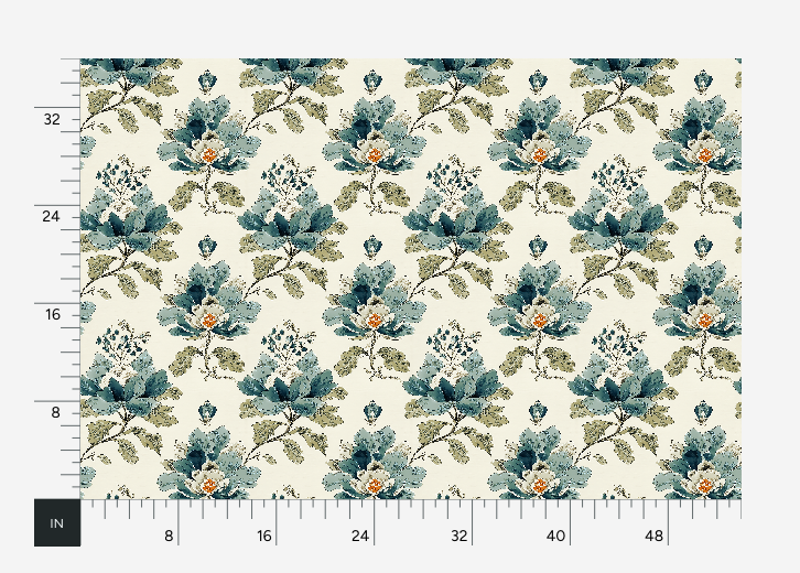 Atlanta Fabrics Armor Circle Teal Fabric | Atlanta Fabrics