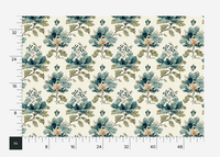 Atlanta Fabrics Armor Circle Teal Fabric | Atlanta Fabrics