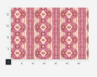 William West Designs Fireside Ikat Dragon Fruit Fabric | Atlanta Fabrics