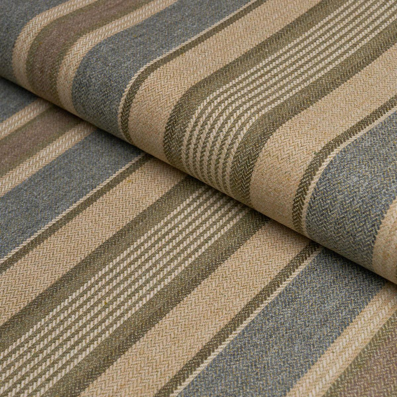 SCHUMACHER EDGEMERE STRIPE DENIM FABRIC | Atlanta Fabrics
