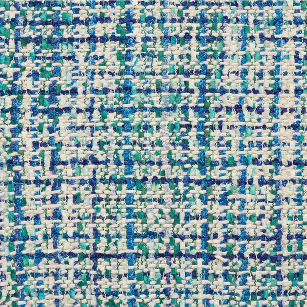 SCHUMACHER BABE'S TWEED PEACOCK FABRIC | Atlanta Fabrics